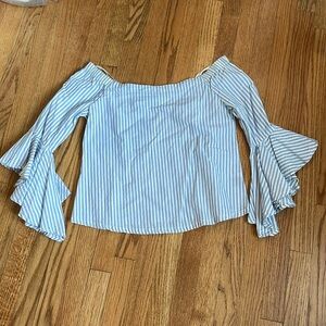 Fashion web off the shoulder blouse